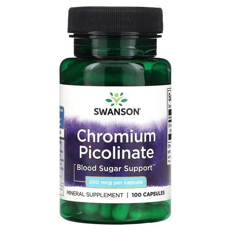 Chromium Picolinate 200 mcg 100 Capsule