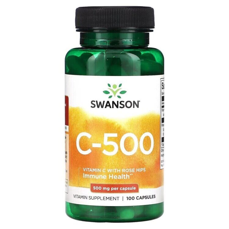 C-500 - Vitamina C cu măceșe 500 mg 100 capsule